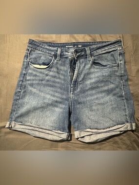 Old Navy Light Blue Rolled-Hem Denim Shorts